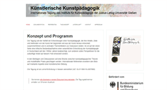 Desktop Screenshot of kuenstlerische-kunstpaedagogik.de